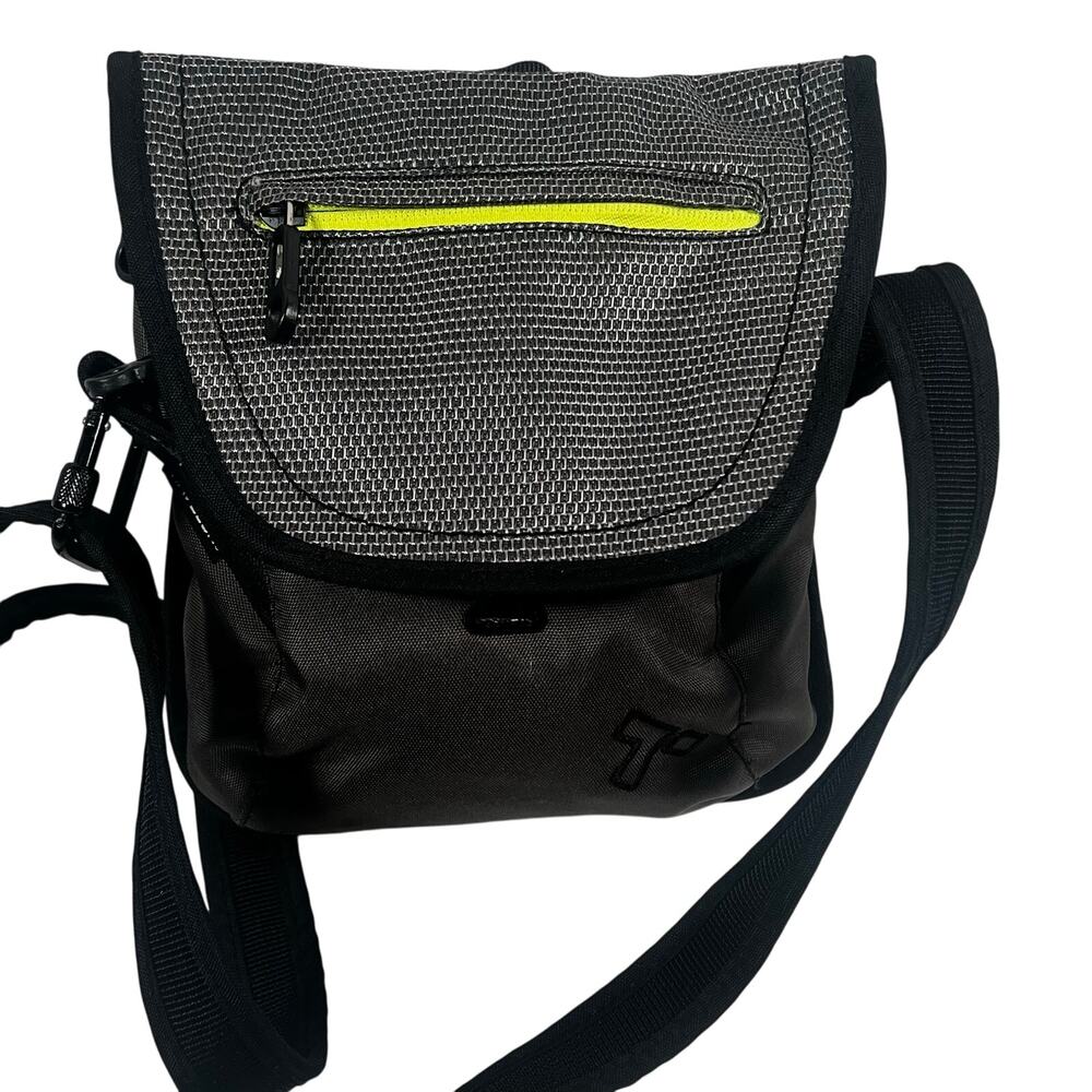 Travelon Antitheft Small Waist Crossbody Tote Bag Gray Charcoal